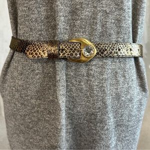 Gold and Brown Women's Belt